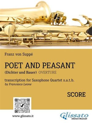 cover image of Poet and Peasant--Saxophone Quartet (score)